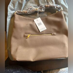 NWT Jessica Moore Suede Hobo Bag in Fawn